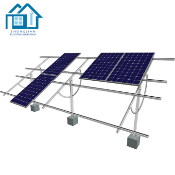 Verstellbarer Aluminiumboden mit drehbarem Solarpanel-Montageständer